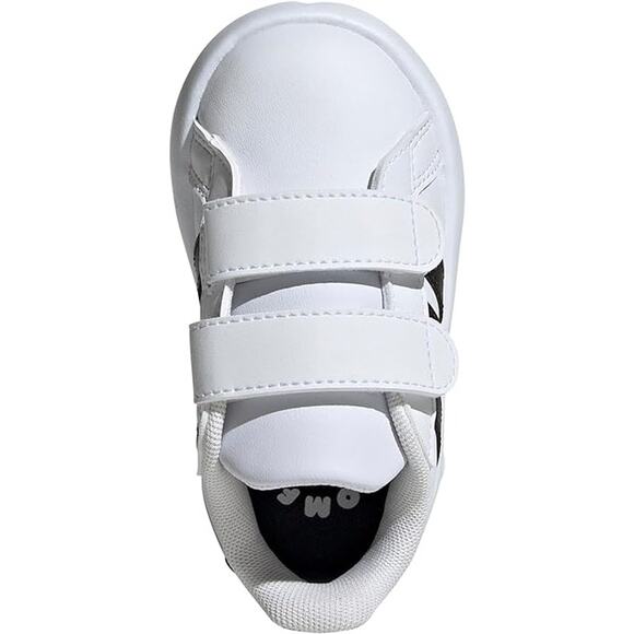NWT adidas Unisex-Child Grand Court 2.0 Sneaker,White/Black-SZ 12.5 - Picture 4 of 5